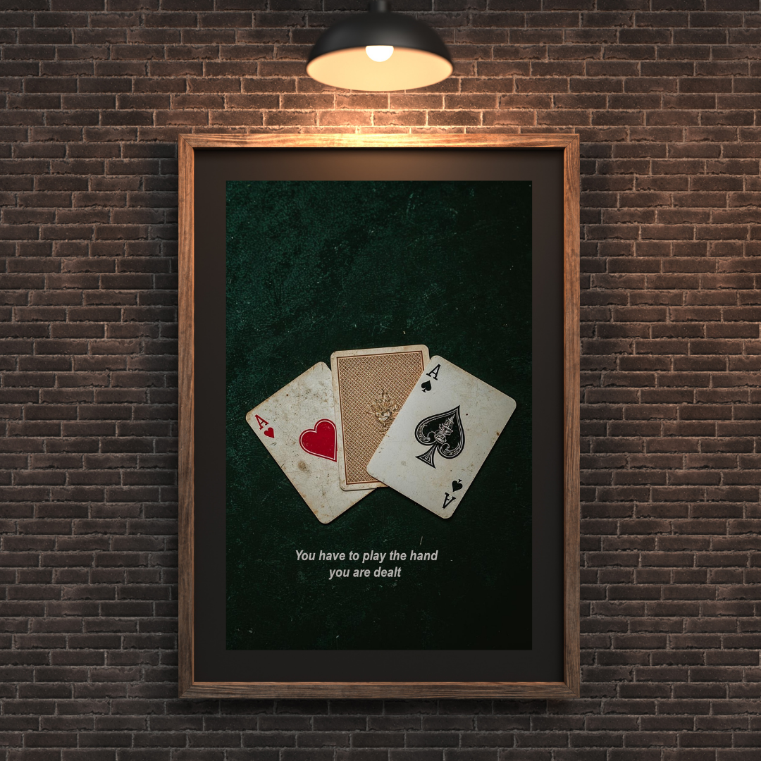 Inspirierender Spielkarten‑Print