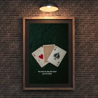 Inspirational Playing Card Print