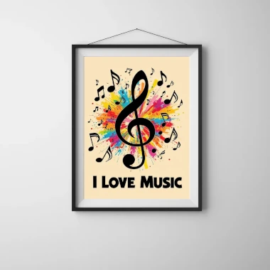 Colorful Music Wall Art